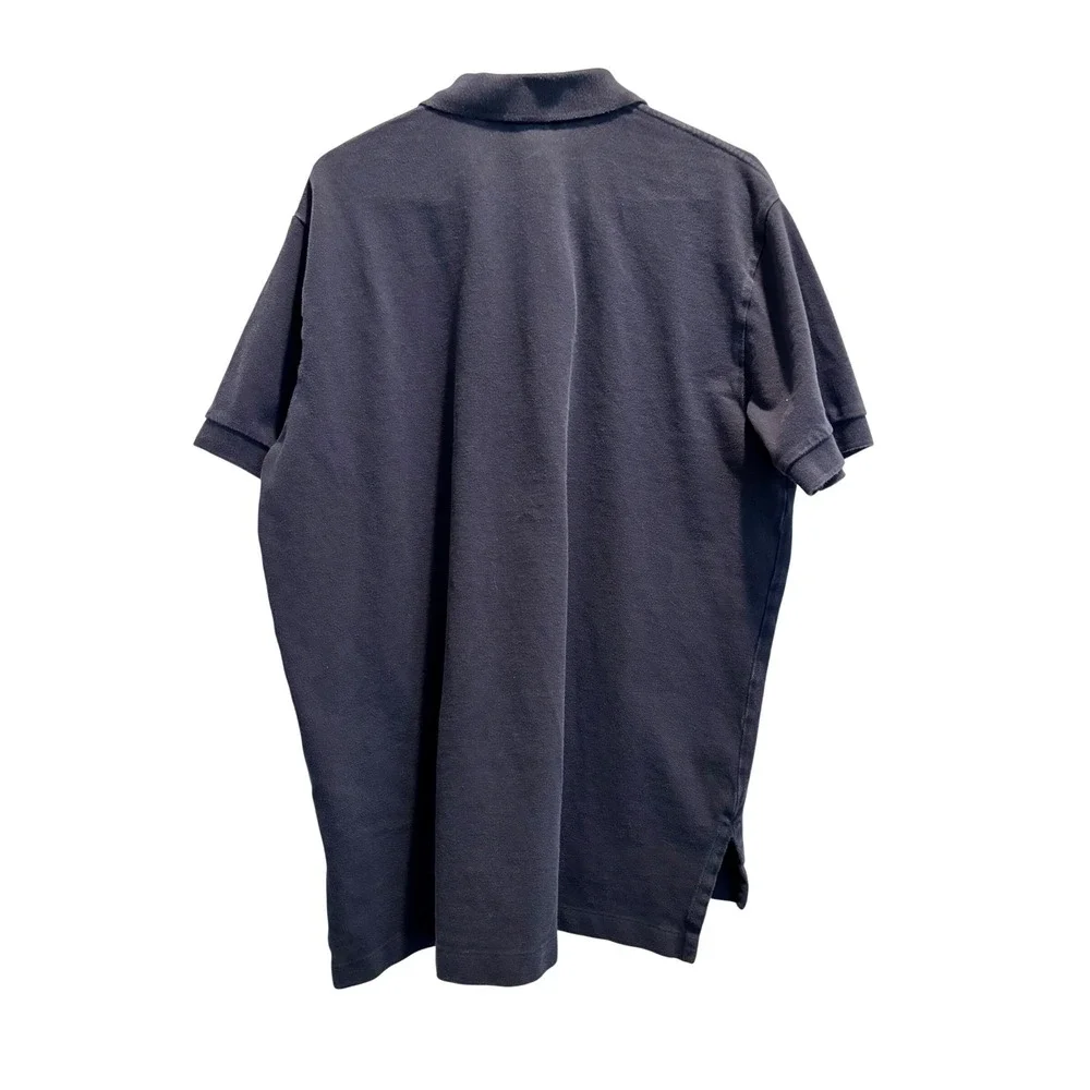 GUC Polo Ralph Lauren Polo Shirt Mens Large Navy Blue Short Sleeve Cotton